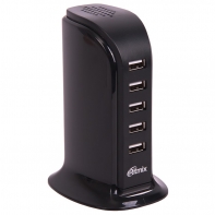 купить Зарядное устройство сетевое Ritmix RM-5055AC белый 5 USB в Алматы фото 1