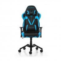 купить Игровое компьютерное кресло, DX Racer,  OH/VB03/NB, ПУ экокожа, Вид наполнителя: губчатая пена высокой плотности (54 кг/м?), Металлическая основа кресла, Механизм качания: топ-ган, Прорезиненные колеса в комплектации, Чёрный/Синий в Алматы фото 2