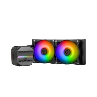 купить Водяное охлаждение для CPU MSI MAG CORELIQUID M240&nbsp;Socket Intel/AMD, 4pin, Fan 2 x 120см, ARGB, Black в Алматы фото 2