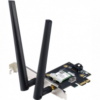 купить Двухдиапазонный беспроводной адаптер ASUS PCE-AX1800 802.11ax, PCIe, 2 антенны, Bluetooth 5.2, WPA3, OFDMA, MU-MIMO в Алматы фото 1