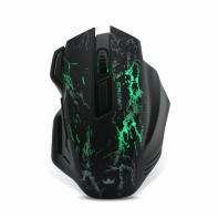 купить Мышь USB, Игровая, Crown CMXG-601 Gaming оптическая/7 кнопок/600/1200/1800DPI/чёрная и эргономичная форма с подсветкой в Алматы фото 1