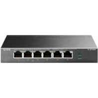 Купить Коммутатор PoE  4-портовый Tp-Link TL-SF1006P <6-port 10/100M (Порт1- Порт4 PoE IEEE 802.3af/at), бюджет мощности PoE 67W, дальность передачи данных и питания в режиме расширения — до 250 м> Алматы