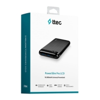 купить ttec PowerSlim Pro LCD PD 10.000 mAh  Powerbank  wth USB-C Input/output/Black в Алматы фото 3
