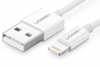купить Кабель Lightning Ugreen US155 <USB2.0, WHITE, 20730> в Алматы фото 1