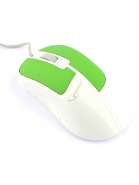 купить Мышь Gembird MOP-410-GRN белый/зеленый оптическая (1600dpi) USB (4but) в Алматы фото 3
