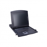 купить KVM консоль, SHIP, Al-7108TLS, Стоечная, 8 портов CAT5, 17* экран, Поддержка IP функции,  Чёрный в Алматы фото 1