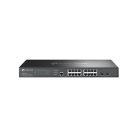 Купить Коммутатор PoE+ управляемый 2.5 GbE 16-портовый Tp-Link SG3218XP-M2 <JetStream™ 16 портов 2.5GBASE-T (из них 8 портов с поддержкой 802.3af/at max 30W на порт) 2 SFP+ Slots 10Gbps, коммутационная матрица 120 Гбит/с, консольный порт управления, бюджет  Алматы