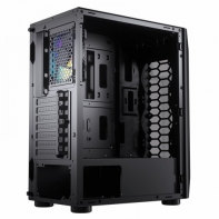 купить Корпус Cougar MX410-T CGR-5VM6B-T ATX/mATX/mITX  2xUSB3.0 2xUSB2.0 HD-Audio+Mic, 1xFAN 120мм RGB, Высота процессорного кулера до 165 мм, Длина VGA до 300мм (без переднего радиатора), 2*3.5*/3*2.5*, Толщина 0,6мм, 455x210x380мм, Без Б/П, Чёрный в Алматы фото 4