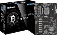 купить Материнская плата ASRock H110 PRO BTC+ LGA1151 iH110 2DDR4 4xSATA3 1xM.2 1 PCIe 3.0 x16, 12 PCIe 2.0 x1, 1xPS/2 для клавиатуры 1xPS/2 для мышки 2xUSB3.0 4xUSB2.0 1xDVI  1xLAN (RJ-45) 3 х Аудио разъема ATX BOX. ПРЕДНАЗНАЧЕНА ПРОФЕССИОНАЛЬНЫХ МАЙНЕРОВ  в Алматы фото 1