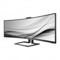 купить Монитор LCD 43*, 32:10, 3840 x 1200, VA, nonGLARE, CURVED, 450cd/m2, 80mln:1, H178&deg;/V178&deg;,4ms, DPx2, HDMI, USB-C, Tilt, HAS, Audio out, Speakers 3Y, Black в Алматы фото 2
