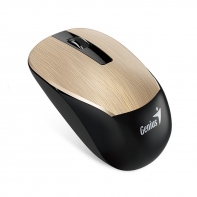 купить Беспроводная оптическая мышь Genius NX-7015, Metallic style with hairsilk, 2.4Ghz, BlueEye, Golden в Алматы фото 1