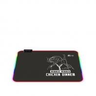 купить Коврик для компьютерной мыши, X-game, Chicken Dinner (Led), 360 x 260 x 4mm, Резиновая основа, Тканевая поверхность, Склеивание, Гладкая поверхность, Чёрный в Алматы фото 2
