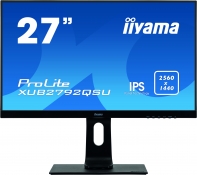 купить Монитор LCD 27** 16:9 2560х1440(WQHD) IPS, nonGLARE, 350cd/m2, H178&deg;/V178&deg;, 1000:1, 5M:1, 1.07B, 5ms, DVI, HDMI, DP, USB-Hub, Height adj, Pivot, Tilt, Swivel, Speakers, Swivel, 3Y, Black в Алматы фото 2