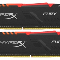 купить ОЗУ Kingston HyperX Fury RGB 32GB (16x2) /3200MHz DDR4 CL16 DIMM XMP HX432C16FB3AK2/32 в Алматы фото 1