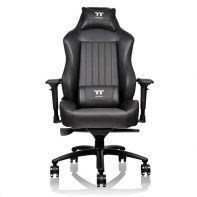 купить Игровое компьютерное кресло, Thermaltake, XC 500, GC-XCS-BBLFDL-01, Comfort Series, ПУ экокожа, Вид наполнителя: губчатая пена высокой плотности, Металлическая основа кресла, Прорезиненные колеса в комплектации, Черный в Алматы фото 2
