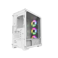 купить Корпус Wintek Andromeda D531-W TG, Mini Tower, m-ATX, White, 1x2.5*/2x3.5*, 3xUSB, RGB в Алматы фото 3