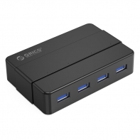 купить USB Хаб ORICO H4928-U3-V1-EU-BK <USB3.0x3, 1M, 109*72*26,5mm, BLACK> в Алматы фото 1