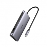 купить Конвертер Ugreen CM179 USB-C To 3*USB 3.0 A+HDMI+VGA+RJ45 Gigabit+SD/TF+PD Converter, 40873 в Алматы фото 1