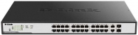 купить D-Link DGS-1100-26MPP EasySmart комм-ор 24 порта 10/100/1000 c PoE  + 2 комбо-порта /  в Алматы фото 1
