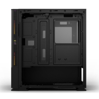 купить Корпус Wintek Shadow 701-B TG, Micro ATX, USB 1*3.0/1*2.0, HD-Audio Mic, 2*14cm 1*12cm ARGB fan (без контроллера), чёрный в Алматы фото 2