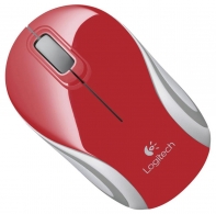 купить Мышь беспроводная Logitech M187 Mini Mouse, Red (красная, оптическая, 1000dpi, 2.4 GHz/USB-ресивер, сверхпортативная) в Алматы фото 2