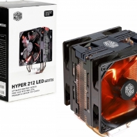 купить Вентилятор для CPU CoolerMaster Hyper 212 LED TURBO BLACK COVER Intel&AMD 4-pin(PWM) 600-1600RPM 31dBA(Max) LGA1151/1150/1155/2066/2011-v3/2011/AM4/AM3+/AM2+ RR-212TK-16PR-R1 в Алматы фото 1