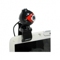 купить Веб Камера, Global, A-16, USB 2.0, CMOS, 640x480, 1.3Mpx, Циф. микрофон, Красно-Чёрный, Крепление: зажим в Алматы фото 2