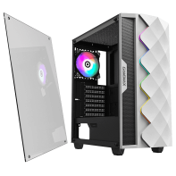 купить Корпус ПК без БП GameMax White Diamond <ATX, 1x120ARGB, 3.5* (HDD)x2, 2.5* (SSD)x2, USB2.0x1, USB3.0x1, HD Audio, 421x460x210mm> в Алматы фото 2