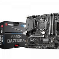 купить Материнская плата MSI B360M BAZOOKA LGA1151 iB360 4xDDR4 6xSATA3 1xM.2 DVI HDMI mATX в Алматы фото 1