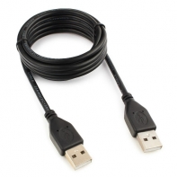 купить Кабель USB 2.0 Pro Cablexpert CCP-USB2-AMAM-6, USB/USB, 1.8м, экран, черный, пакет в Алматы фото 1