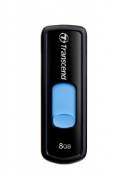 купить USB Флеш 8GB 2.0 Transcend TS8GJF500 черный-синий в Алматы фото 1