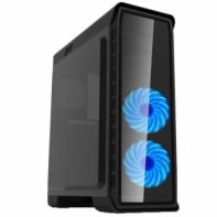 купить Корпус ПК без БП GameMax Elysium Black G503X <ATX, 2x120, 1x5.25, 2x3.5, 2x2.5, 3xUSB, Audio, 400x185x470mm> в Алматы фото 1