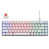 купить Клавиатура игровая 2E GAMING KG380 RGB 68key Gateron Red Switch BT/USB White в Алматы
