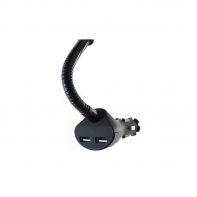 купить Автомобильный держатель для смартфона с двумя USB CROWN CMDC-IP5-032 Black в Алматы фото 3