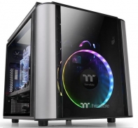 купить Компьютерный корпус, Thermaltake, Level 20 VT, CA-1L2-00S1WN-00, Micro ATX, USB2*3.0, USB2*2.0, HD-Audio Mic, Кулер 20 см, Без Б/П, Чёрный в Алматы фото 1