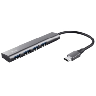 купить Разветвитель Trust Halyx 4 in 1 USB-C 3.2 серый&nbsp;24948 в Алматы фото 1