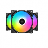купить Кулер для корпуса PCcooler HALO FRGB, 12cm, 1000-2000rpm, 4pin в Алматы фото 2