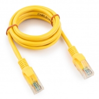 купить Патч-корд UTP Cablexpert PP12-1M/Y кат.5e, 1м, литой, многожильный (жёлтый) в Алматы фото 1