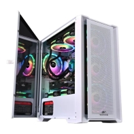 купить Корпус Wintek Andromeda D531-W TG, Micro ATX, USB 2*3.0/1*2.0, HD Mic, 0,5mm, 3*12cm RGB fan, White в Алматы фото 3