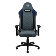 купить Игровое компьютерное кресло, Aerocool, DUKE Steel Blue, Искусственная кожа AeroSuede, (Ш)69*(Г)70*(В)125 (135) см, Синяя сталь в Алматы фото 1
