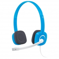 купить Гарнитура Logitech H150 Blue (голубая, 1 x 3.5мм, элементы управления на кабеле, кабель 1.8м) в Алматы фото 1