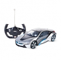 купить Радиоуправляемая машина, RASTAR, 49600-11S, 1:14, BMW i8, Пластик, Подсветка салона, 40 Mhz, Серебристый в Алматы фото 1
