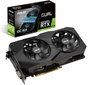 купить Видеокарта ASUS GeForce RTX2060 6GB GDDR6 192-bit 14000MHz 1хDVI-D, 2xHDMI, 1хDP, поддержка HDCP, DUAL-RTX2060-O6G-EVO. Ставит во главу угла содержание, а не форму, предлагая всю мощь графического процессора NVIDIA Turing в виде устройства с неброски в Алматы фото 1