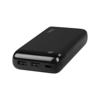 купить ttec PowerSlim LCD 20.000 mAh Powerbank With  USB-C Input/Output, Black в Алматы фото 1