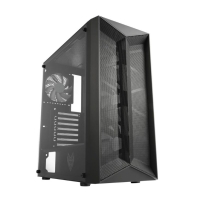 купить Компьютерный корпус FSP CMT211A, Tempered Glass, Black, ATX в Алматы фото 2