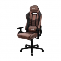 купить Игровое компьютерное кресло, Aerocool, DUKE Punch Red, Искусственная кожа AeroSuede, (Ш)69*(Г)70*(В)125 (135) см, Чёрно-Коричневый в Алматы фото 1