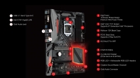 купить Материнская плата ASRock Fatal1ty H370 PERFORMANCE LGA1151 H370 4xDDR4 (2666) 6xSATA3 2xUltraM.2 D-Sub DVI HDMI  2xPCI-E3.0x16, 4xPCI-E3.0x1s Поддержка AMD Quad CrossFireX&trade; и CrossFireX&trade; 1xpазъем M.2 (Key E) 2xAntenna Ports, 1xPS/2, 1xD-Sub, 1xHDMI  в Алматы фото 2