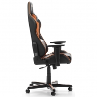 купить Игровое компьютерное кресло, DX Racer, OH/FH08/NO, ПУ экокожа, Вид наполнителя: губчатая пена высокой плотности (52 кг/м?), Металлическая основа кресла, Механизм качания: топ-ган, Прорезиненные колеса в комплектации, Черный-оранжевый в Алматы фото 4