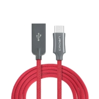 Купить Кабель Crown USB - USB Type-C CMCU-3132C red Алматы