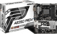 купить Материнская плата ASRock AB350 PRO4 Socket AM4, B350, 4xDDR4 (3200+)  4xSATA3 RAID 2xSATA3 support NCQ, AHCI and Hot Plug, 2xUltraM.2, 6xPCI-E3.0x16, 4xPCI-E2.0x1 Supports AMD Quad CrossFireX&trade; and CrossFireX&trade;, 1xD-Sub, 1xDVI-D, 1xHDMI, 2xUSB2.0, 1xUS в Алматы фото 1